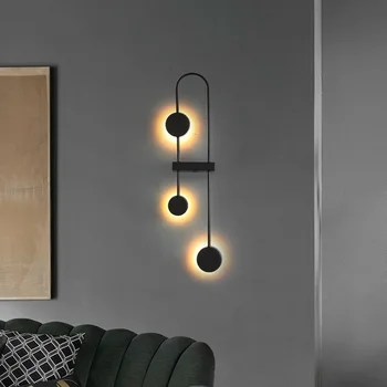 Dnevna soba dekorativne stenske svetilke Severni Evropi spalnica postelji svetilka moderne preproste ustvarjalne umetnosti minimalističen pristop koridor stenska svetilka