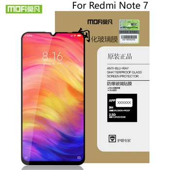 Mofi 9H kaljeno steklo Za Xiaomi Redmi Note7 screen protector zaščitnega filma spredaj primeru kritje Za Redmi Opomba 7 Pro stekla