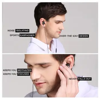 QKZ KD2 Dvojno Moving Coil Stereo in-Ear Slušalke Športi, Hi-fi Čepkov za Mobilni Telefon, Tablični računalnik 3,5 mm Žično Heavy Bass Slušalke