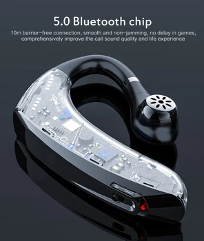 Ultra-dolgi Pripravljenosti Brezžična tehnologija Bluetooth 5.0 Slušalke Visi Uho Vrsto Primerna Za Poslovne Vožnje Neboleč Obrabi, Nepremočljiva
