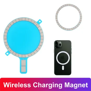 Brezžično Polnjenje Magnet za iPhone 12 Pro Max 12 Mini 11 Xs Xr 8 SEBI Mobilni Telefon Primeru Močno Magnetno Usnja Kritje Za Magsafe