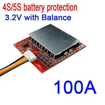 4S 5S 100A 12.8 V 16V PCM BMS baterije protection board w/ Bilance za LiFePo4 Litij-železo fosfat baterije 3.2 V