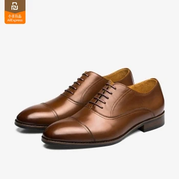 Original youpin mijia sedem, s katerimi se soočajo rastlinsko strojeno oxford čevlji poslovni moški čevlji visoke kakovosti