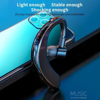 LUSTR Y10 Enem Ušesu, Bluetooth Stereo Slušalke za Ušesa Bud Prostoročno Šport Telefon Ušesu Telefon Primeru za Samsung Xiaomi Huawei
