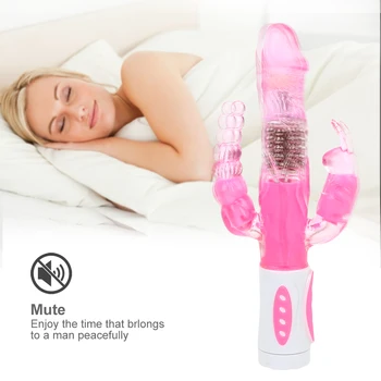 IKOKY Dildo, Vibrator Sex Igrače za Ženske Klitoris Stimulacijo G-spot Vibracije Massager Vrtenja Rabbit Vibrator za Klitoris