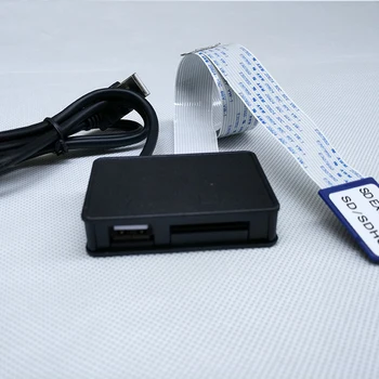 Nov USB Prilagodljiv Podaljšek Podaljšek Adapter Pretvornik SD Ženski SDHC Card Reader za MP3, GPS, Mobilni Telefon, 54/70 CM
