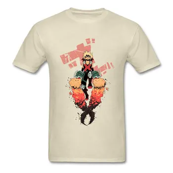 Bakugou Katsuki Moj Junak Acadenia Tshirt 2019 Popust Moških Tiskanje Posadke Vratu T Shirt Kratek Rokav Čistega Bombaža Vrhovi Majice