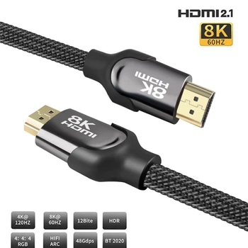 8K 4K 60Hz HDMI High Speed Različica 2.1 2.0 Avdio Prenosni računalnik Kabel HDMI Adapter Za Preklop Računalnika UHD FHD 3D Xbox, PS3, PS4 TV