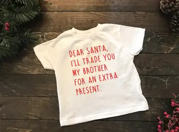 Trgovina Brat za Darila, Božični Majica Malčka Božič Tee Majice za Otroke Božič, T-Shirt Padec Ladijskega prometa