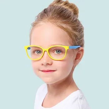 Optičnih Očal okvir Za otroke fant dekleta Kratkovidnost očala okvirji z 0 stopinj leče Navaden Točke Otroci Unisex F8142