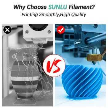 SUNLU PLA+ PLA SPLA 3D Tiskalnik, ki z Žarilno 1.75 mm 1 KG 2.2 LBS PLA Plus Kovinski Plastični Žarilno Materiala Oversea hitro ladjo Vrh Kakovosti