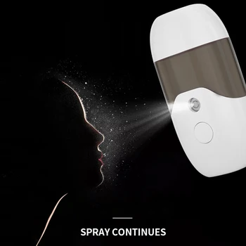 50 ml Mini Električni Obraza Parnik Nano Mist Spray za Obraz za Nego Kože Polnjenje prek kabla USB Prenosni Samodejno Alkohola Razpršilnik Razpršilo