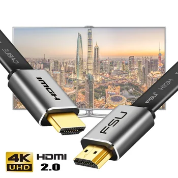4K 60Hz HDMI Na HDMI High Speed 2.0 Pozlačen HDMI Moški-Moški Za Monitor, Računalnik, TV, PS3/4 Projektor HDTV 1m 2m 3m