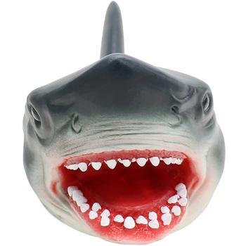 Shark Ročno Lutko Za Zgodbe nestrupeno Mehke Gume Živali Glavo Strani Lutkovno Realne Shark Model Slika Igrača Za Otroke Darilo