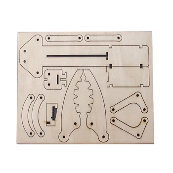 Lesene Uganke DIY Assembaly Kit YB001 Batne Hidravlične Mehansko Roko Model Naravoslovja, Tehnologije, Učenje, Izobraževanje Preizkusa