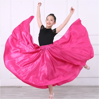 Dekleta Flamenco Krila Španski Obleko Ples Zbor Delovanje Konkurence Praksi Gypsy Krilo Ženska Otroci Bigdance Kostumi