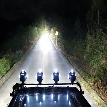 4' 100W HID Xenon Žarometi Krog Spot Žarek LED delovna Lučka Lučka za Meglo Poplav Vožnje Osvetlitev 12V za Jeep Čoln ATV Traktor Tovornjak