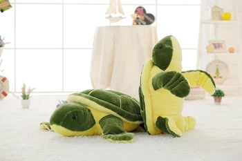 Super Srčkan 40 cm-90 cm, Zelene Morske Želve / Tortoise Plišastih Igrač Lep Želva Mehko Polnjene Živali Lutka Blazine Dojenček Fant Cute Darila