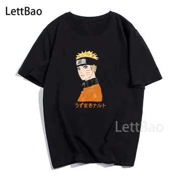 Naruto Japonski Anime Tiskanje Vrh Poletne Moške/ženske Tshirt Unisex Kul Ulične Hip Hop T-shirt Harajuku Prevelik Majica s kratkimi rokavi Moški