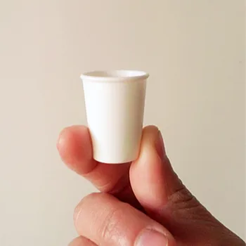 Tanduzi 20pcs Plastičnih Srčkan Mini Skodelice Sladke Kave Skodelice Ponaredek Hrane Imitacije Mini Belo Skodelico DIY Doma Dekoracijo Plastičnih Obrti