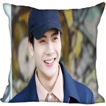 Fan Xi Vroče Meri KPOP GOT7 Jackson Tiskane Svile Kvadratnih Prevleke Domu Dekorativni zadrgo Saten Pillowcases (Ena Stran)