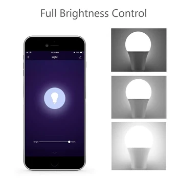 TUYA WiFi Smart Žarnice B22 E27 LED RGB Žarnice Delo Z Alexa googlova Domača stran RGB+Bela Zatemniti časovna Funkcija Žarnica