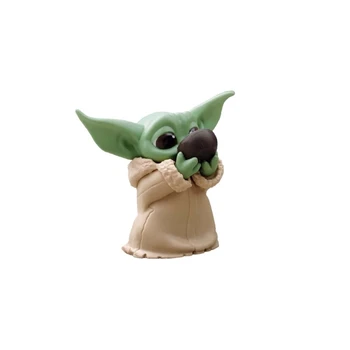 5pcs Star Wars Mandalorian Baby Yoda izterjavi Slika 4-6 cm Srčkan Hoy Igrače Novo Leto Božično Darilo za Otroke, Otroci