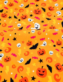 6pcs/Veliko,25x25cm Halloween Serije Bombažne Tkanine,Šivalni Quilting Tkanine Snop,DIY Mozaik Ročno Krpo