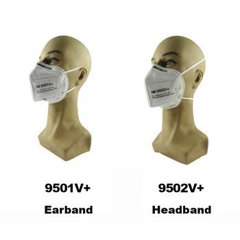 10Pcs 3M FFP2 KN95 Masko Posameznih Paket 9501V+/9502V+ Večkratno uporabo je Odobril Mascarilla Z Ventilom Maske Mascarillas Na Zalogi