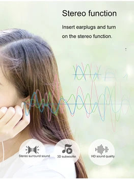 Mini FM Radijski Sprejemnik, Predvajalnik Glasbe z LED Zaslon 3.5 mm Priključek za Slušalke Podpira TF Kartice Igra, Prenosni radio, Digitalni Zaslon