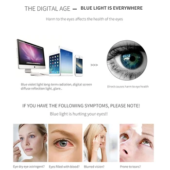VCKA Moda Anti-modra svetloba Obravnavi Očala Ženske Anti-Utrujenost Anti-Sevanje Dioptrije za Očala +1.0 +1.5 +2.0 +2.5 +3.0 +3.5 +4.
