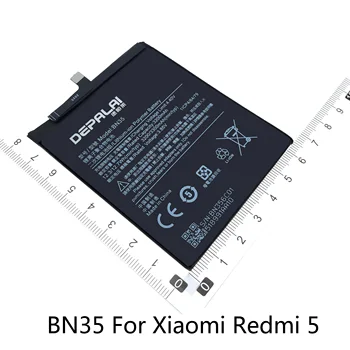 BN34 BN35 BN36 Mobilni Telefon, Nadomestno Baterijo Za Xiaomi Redmi 5A Redmi 5 Mi6X MiA2 Baterije Visoke Kakovosti