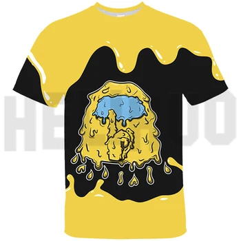 3D Med Nami Impostor T-shirt Video Igre Otroci Mavrica Crewmates Fantje Kratek Rokav Tee Moški Unisex Ulične Trendy Pomlad Vrh Tee
