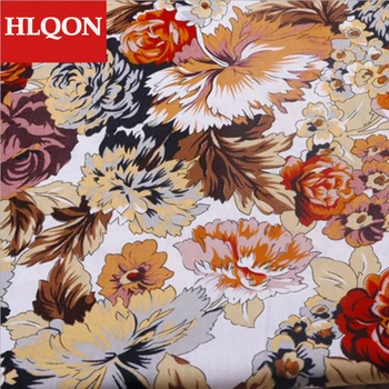 Visoka kakovost bombaža, tiskane cvet sateen tkanine, ki se uporabljajo za Quilting šivanje obleka ženske obleke krilo čevelj za 100x150cm