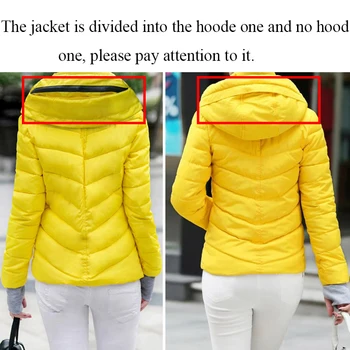 2020 pozimi kratek parkas ženske trdna bombažno jakno prevelik hooded stojalo ovratnikom debel, vitek, plašči za femme priložnostne chaquetas mujer