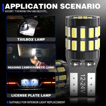 2x T10 Svetlobe W5W Led Canbus Žarnice Avto Notranje Svetlobe Parkirne luči Za Toyota Ipsum Hilux Celica Camry CHR Auris Prius Verso Acm21