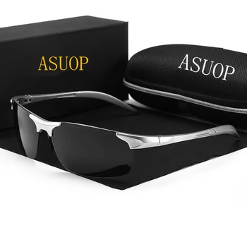 Novo polarizirana moška sončna očala UV400 modne dame sončna očala blagovne znamke design kvadratni okvir očal vožnje nočno vizijo očala