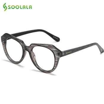 SOOLALA Kvadratnih Obravnavi Očala Ženske Moški Očala Okvir Daljnovidno Presbyopic Očala +0.5 1.0 1.5 2.0 2.5 za 4.0 4.5 5.0