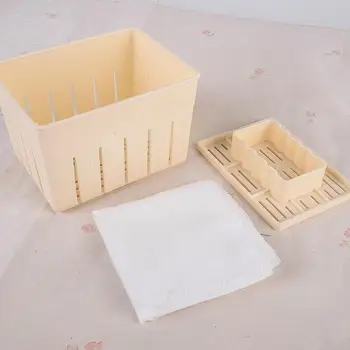 Tofu Box Kalup DIY Plastičnih Domače Tofu Maker Pritisnite Plesni Kit Soje Pritiskom Plesni S Sirom Kuhinje