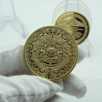 2020 1pcs/veliko Majevski Koledar Azteški Civilizaciji, Vroče Prodaje Mayan Zbirka Ameriški Spominek Kovanec