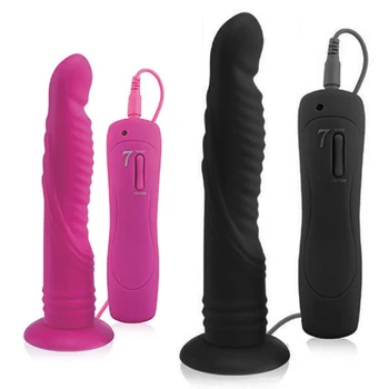 7 Hitrosti Realne Velik Dildo, Vibrator za Žensko Silikonski Trak na Ogromen Dildo Sesalni Analni Vibratorji Butt Plug Adult Sex Igrače