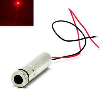 12 mm Dia Nastavljiv 50mW 650nm 660nm Rdeča Dioda Laser Modul Poudarek Pika Črto, Križ DIY Glavo