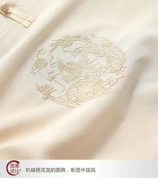 Hanfu Moških Kitajski Oblačila za Moške Novice Letu Vrh Sopihanje Hanfu Kung Fu Oblačila Bluzo Stranka Moški Tang Obleko