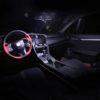 Za Honda Civic 2016 2017 2018 2019 FD FA 4pcs Napak LED Žarnice Kit Car Interior Dome Branje Svetilke Trunk Luči