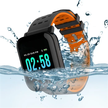 A6 Pametno uro s Srčnega utripa Fitnes Tracker Krvni Tlak Zapestnica Smartwatch Neprepustna Za Android IOS PK Q8 V6 S9