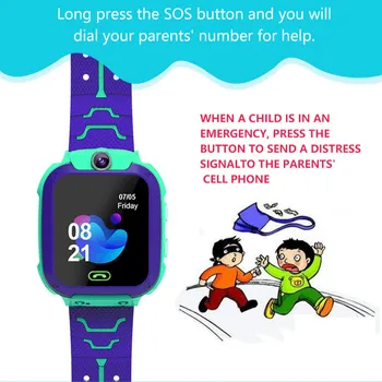 Otroci Pametno Gledati SOS Antil-izgubil Smartwatch 1.44 Palčni Sim zbrisati števce Natančno določanje Položaja Tracker Pametno Gledati Za Otroke Darila