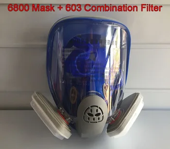 6800 plinsko masko + 603 Imetnik 5N11 Filter bombaž 501 filter polje respirator masko proti prahu PM2.5 Varilni hlapi zaščitne maske