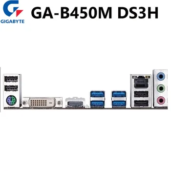 Gigabyte GA-B450M DS3H Originalne matične plošče B450 AM4 DDR4 64GB PCI-E3.0 Podpira R3 R5 R7 1700 2600 2700 Mainboard Računalnika Uporablja