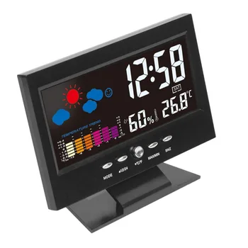 Elektronski Digitalni LCD Temperatura Vlažnost Monitor Uro, Termometer, Higrometer Elektronski Zaprtih prostorih Doma Vremenska Napoved Ura