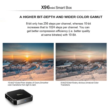 X96 mini Android 9.0 Smart TV Box Amlogic S905W Core Quad 2,4 Ghz Wifi 4K 1080P media player 64 bit X96mini Set-Top Box IPTV polje